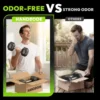 Rubber Hex Dumbbell Set with A-Frame Rack for Home Strength Training