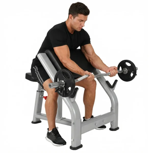 Seated Preacher Curl Weight Bench for Home Gym Strength Training