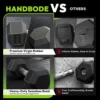 Rubber Hex Dumbbell Set with A-Frame Rack for Home Strength Training
