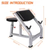 Seated Preacher Curl Weight Bench for Home Gym Strength Training