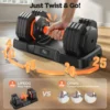 Sddef6cc468b349c1b819ccda9c81747eQ Adjustable 2-110lbs Dumbbell Set with Anti-Slip Grip and Storage Box